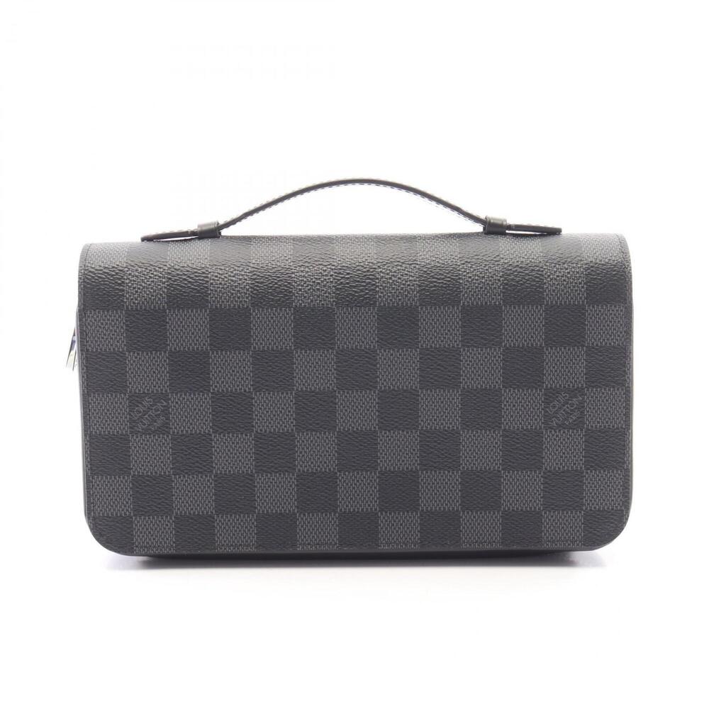Louis Vuitton Zippy XL Damier Graphite Round Long Wallet, Leather, Graphite, ...
